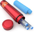 DISONCARE Odyssey 60H 3 Insulin Pens Cooler Travel Case Medication Cooler for Travel TSA Approved Diabetic Insulina EpiPen Carry Case Medicine Travel Cooler Bag Ice Pack with Medical Alert Tag(Red)