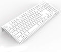 Acrylic Tilted Computer Keyboard Stand for Ergonomic Typing, Keyboard Tray Holder with Silicone Non-Slip Case, White