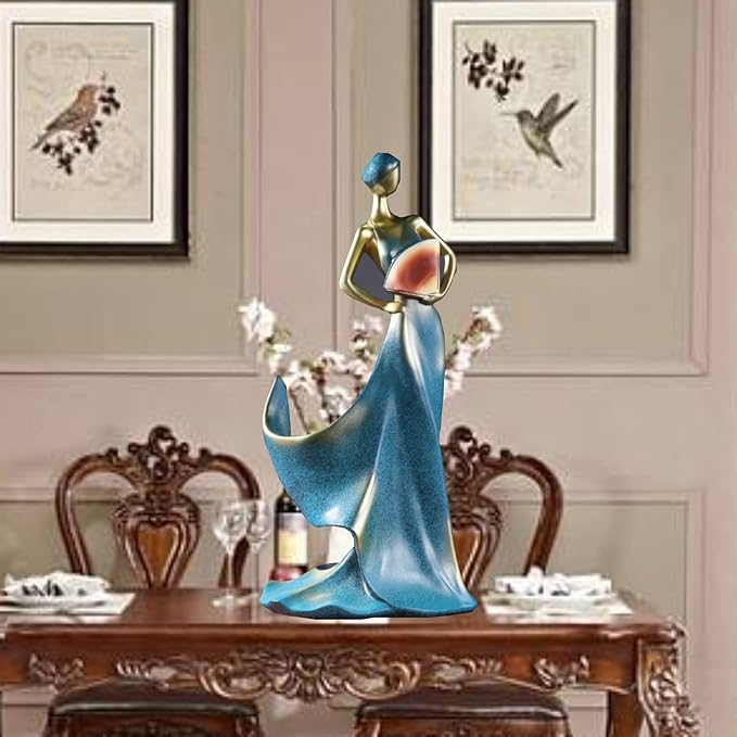 Wine Rack - Lady Wine Bottle Holder, Countertop Decorative Woman Wines Holder for Kitchen & Home Bar & Tabletop Decor & Gift