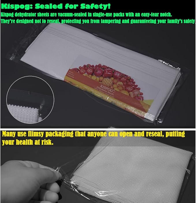 Mesh Silicone Dehydrator Sheets, 15.5x15.5 in 10 Pcs/Sets for Food Dehydrator & Freeze Dryer (15.5x15.5 INCH Mesh Silicone Dehtdrator Sheet)