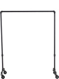 William Roberts Vintage Industrial Heavy Duty Hanging Rod Garment Rolling Closet Organizer Rack (48 in., Wheels)