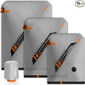 Rechargeable Wireless Pump Travel Storage Bags Set - 15 Pack Portable Space Saver Bags for Travel & Home - Vacuum Compression Packing Seal for Clothes, Blankets, Seasonal Storage