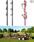 ELITEWILL 3 Place Weedeater Rack and 2 Place Backpack Blower Rack for Open Trailer