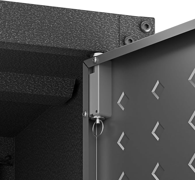 Manhattan Comfort Dual Fortress Floating Garage Storage Cabinet, 1, Black/Grey