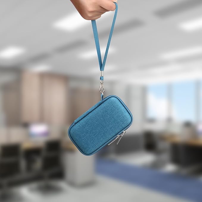 Lacdo Hard Carrying Case for SanDisk Extreme Pro/SanDisk Extreme Portable External SSD 500GB 1TB 2TB 4TB 8TB USB-C Solid State Drive Shockproof Water Repellent Protective Storage Travel Bag, Monterey