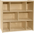 Contender - Birch 8 Cubby Storage Unit, Kids Toy and Books Organizer for Kindergarten, Homeschool, Daycare, Nursery, Preschool [Comes Fully Assembled]