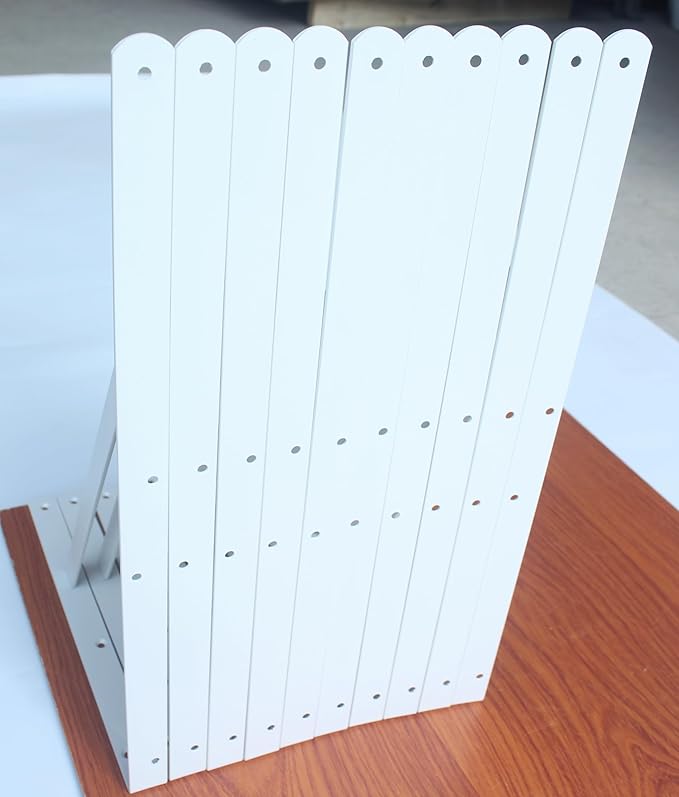16 Pack L20 x H 12" White Heavy Duty Shelf Brackets with Screws Metal Shelf Brackets Shelf Support Angle Brackets for Shelves L Brackets Heavy Duty Floating Shelf