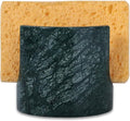 Travertine Marble Sponge Holder for Kitchen Counter - Natural Stone Dish Drying Rack, Sponge Caddy for Sink Organizer - Durable & Stylish Kitchen Decor (India Green Marble)