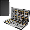 Memory Card Case with 40 Slots for 20 Micro SD SDXC SDHC TF Cards and 20 SD SDXC SDHC Cards,Anyskill SD Card Holde Features a Portable and Compact Design