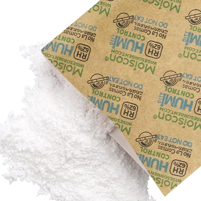 Size 67 62% Two-Way Humidity Control Packs for Storing 1 lb, 67 Gram 10 Pack Moisture Control Packets Individually Wrapped, Humidifier Packs for Storage Containers