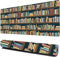 Bookshelves Full of Books Gaming Mouse Pad XXL Large Desk Mouse Pad Keyboard Mat with Stitched Edges Waterproof Non-Slip Desk Mat for Laptop,Keyboard,Computer 35.4 * 15.7 Inch