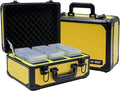 Graded Card Storage Box; Durable Sports, PSA Card Storage Case- Trading Card Storage Box - PSA Slab Case For Top Loaders (YELLOW, 14.17x11.2x7 inches)