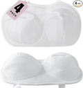 4 Pack Large Bra Laundry Bags for Washing Machine, Lingerie Bag for Washing Delicates Underwear Brassiere, Bra Washer Protector for Laundry (White 4 pack)