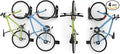 WALMANN BIKEPAL No Lifting Wall Mount Swivel Bike Rack, Wall Bike Hangers for Garage Space Saving Vertical Bike Storage(4 Pack)