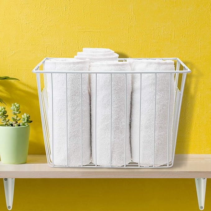 Freezer Baskets Organizer, Refrigerator Metal Wire Storage Basket Bins, Wire Basket Freezer Storage Organizetion for Kitchen, Pantry Organizer Bins - Set of 3