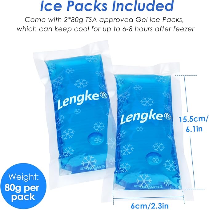 YOUSHARES Insulin Cooler Travel Case - Travel Medicine Cooler Bag for Insulin and Diabetes Supplies Travel, Insulin Case with 2 TSA Approved Gel Ice Pack (Magnolia)