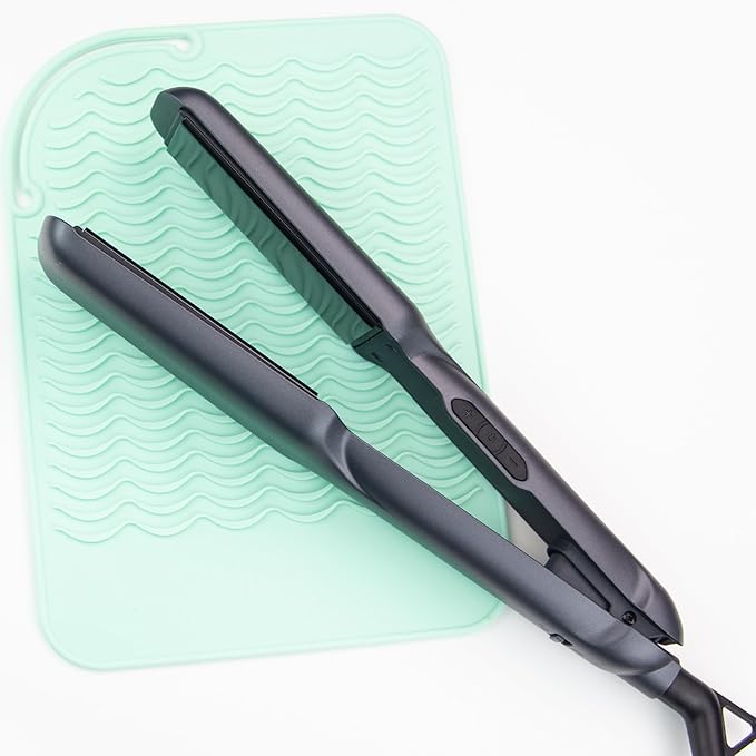 Heysam Heat Resistant Silicone Mat for Hair Styling Tools, 9.0 x 6.5 inches, 450°F Protection, Multiple Colors