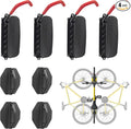 Swivel Bike Wall Mount, Bike Hangers for Garage, Space-Saving Bike Storage, Sturdy Bicycle Rack Can Holds Up to 77 lbs, Easy Install, 4 Pack