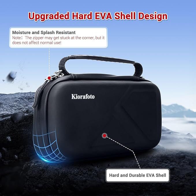 EVA PU CFexpress Type B Card Case with 32 PCS Individual Plastic Memory Card Holder for 12 XQD/CFexpress Type-B Cards & 20 SD SDXC SDHC Cards,Water-Resistant Anti-Shock CFexpress SD Card Case Storage