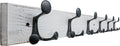 SKOLOO 36-Inch Wood Coat Rack Wall Mount with 6 Triple Hooks - Ideal for Family Entrances, Classrooms, and Pet Supplies Storage - Perfect Coat Hooks for Wall,Distressed White Wash