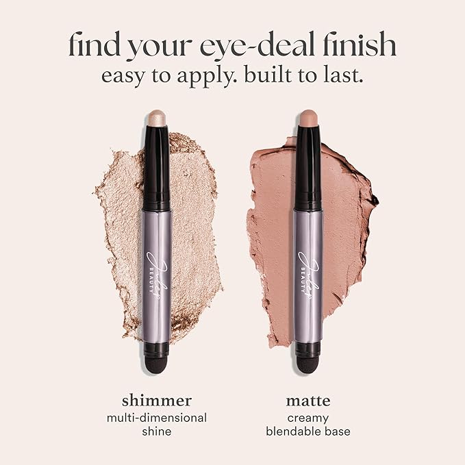 Julep Eyeshadow 101 Cream-to-Powder Waterproof Shadow Stick – Cantaloupe Matte – Long-Lasting, Crease-Proof, Warm Light Orange Matte Cream Eyeshadow with Built-in Smudger