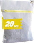 20 Pcs Medium Laundry Bags for Washing Machine, Lingerie Bags for Washing Delicates, Durable Honeycomb Mesh Laundry Bags for Delicates