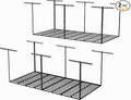 SunsGrove 4x8 Garage Storage Overhead Rack Organization, Adjustable Ceiling Mounted Storage Racks, 800LBS Weight Capacity, 22"-40" Ceiling Dropdown, 2 Pcs, Black