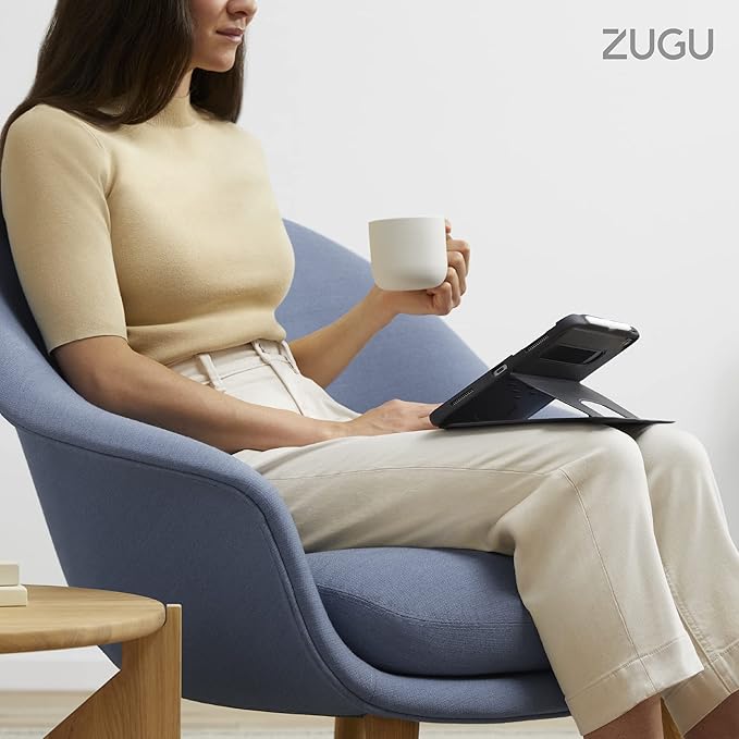 ZUGU CASE for iPad Air 11 (M3 2025 / M2 2024) iPad Air 4 & 5 10.9 Inch (2020/2022) - Protective, Ultra Thin, Magnetic Stand, Sleep/Wake Cover with Apple Pencil Charging & Storage - Pine