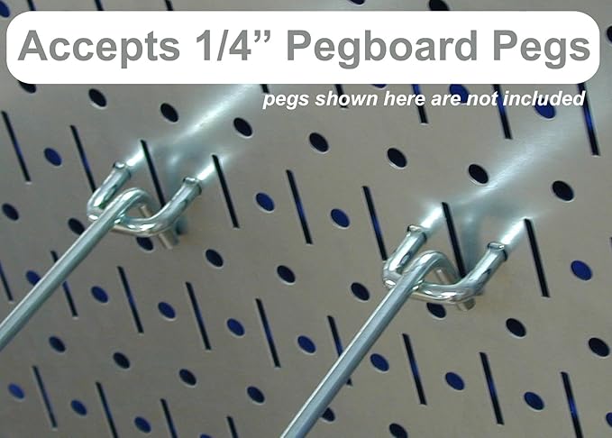 Wall Control Pegboard Organizer 4 ft. Metal Standard Tool Storage Kit With White Toolboard and Accessories - 30-P-3232W