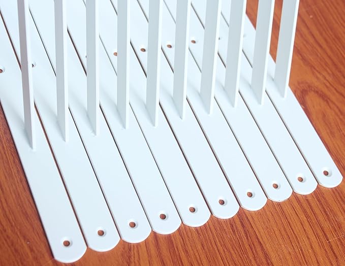 16 Pack L20 x H 12" White Heavy Duty Shelf Brackets with Screws Metal Shelf Brackets Shelf Support Angle Brackets for Shelves L Brackets Heavy Duty Floating Shelf
