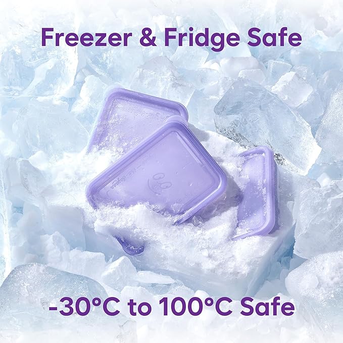 Twist-Release Freezer Containers, Family pack, 26pcs | Flexible When Frozen, No-Thaw Release | Anti-Break, BPA-Free, Stackable | Made in Korea