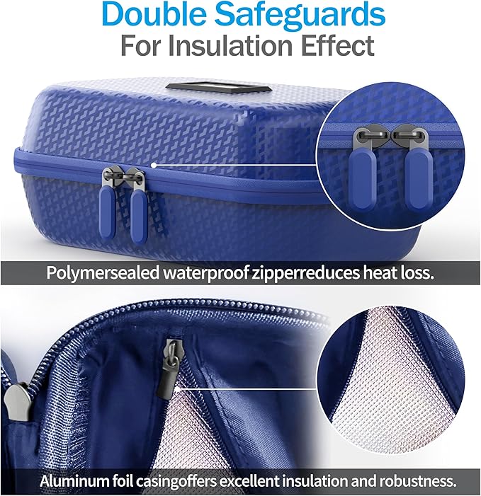 Insulin Cooler Travel Case TSA Approved, Refrigerated Medicine Travel Case with Temperature Display, Wrist Strap & 2 Reusable Ice Packs, Gift For Daily and Trip