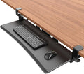Large Keyboard Tray Under Desk - Slide Out with Sturdy C-Clip Mount System, 27 (31.2 Including Clamps) X 11.81 Put-Out Keyboard Tray Computer Drawer for Ergonomic Typing, Black