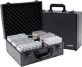 Graded Card Storage Box; Durable Sports, PSA Card Storage Case- Trading Card Storage Box - PSA Slab Case For Top Loaders (BLACK, 16.5x13.3x6.9 inches)