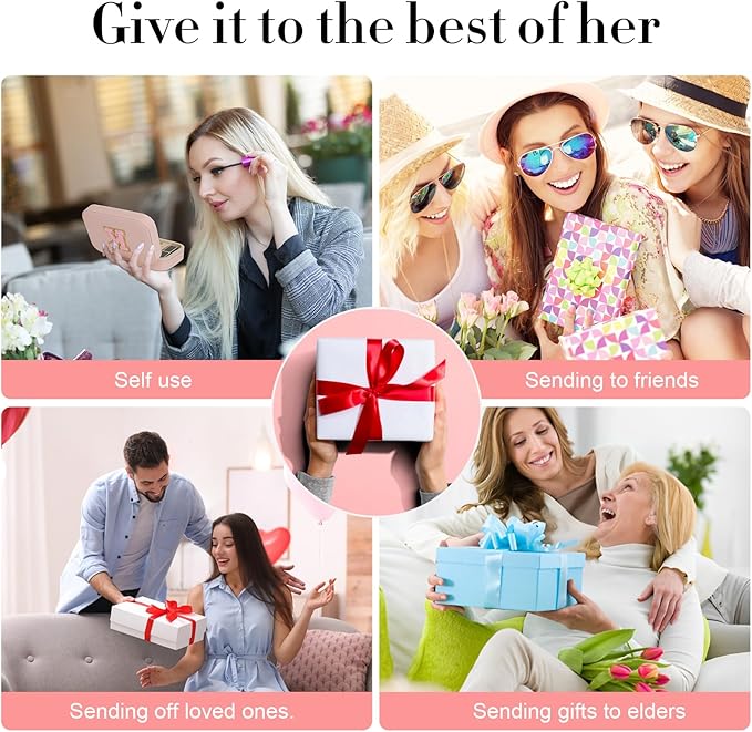TopPerfekt Travel Jewelry Case, Jewelry Box with Mirror, Jewelry Organizer Bridal Shower Gifts to Her, Earring Storage Travel Case, Trendy Gift for Women and Girls, Girlfriend-Letter P, Black
