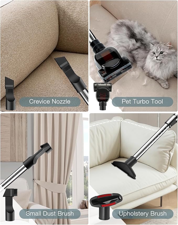 Zefiro Canister Vacuum Cleaner, Bagless Canister Vacuum for Home, Powerful Suction, Auto Cord Rewind, HEPA Filter, Corded Vacuum for Hard Floors, Carpet, Apartment/Rental Friendly(Purple&Gray)