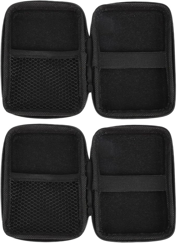 2pcs Compact Electronic Travel Organizer Cable Bag Shockproof Cord Storage Pouch Portable Holder for Electronics Accessories