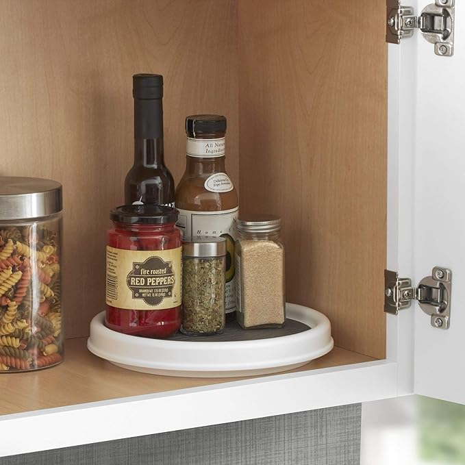 Copco Non-Skid Pantry Cabinet, 9-Inch, White/Gray