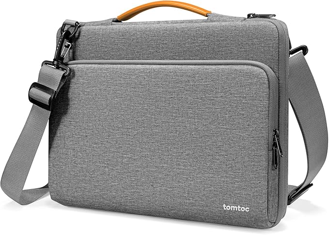 tomtoc 360 Protective Laptop Shoulder Bag for 15-inch 2025 MacBook Air M4/A3241, M3/A3114, M2/A2941, 15 Inch Dell XPS,15-in Microsoft Surface Laptop 7/6/5, Water-Resistant Laptop Accessory Sleeve Case