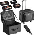 VEVOR Makeup Train Case Professional Makeup Storage Organizer Box Make Up Carrier for Women and Girls