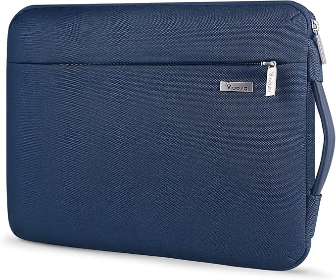 Voova Laptop Sleeve Case 15.6 16 Inch with Handle, 360° Protective Waterproof Slim Computer Bag Cover Compatible with MacBook Pro M2/M3/M4 16, HP Acer Lenovo Yoga ThinkPad Asus Laptop, Blue
