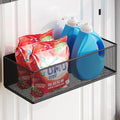 Magnetic Shelf for Washing Machine, Washer Dryer Shelf, Magnetic Lint Bin for Laundry Room, Spice Rack, Magnetic Basket Organizer for Laundry Kitchen, 1 Pack (Black, 10.63''L*4.72''W*3.03''H)