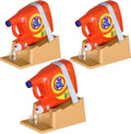 TidyFriend Laundry Detergent Holder Stand Organizer with Drip Tray, 3 Pack Laundry Soap Holder with Non-Slip Rubber Feet for Washing Space Organization, Angled Downward Slope for Easy Pouring (Beige)