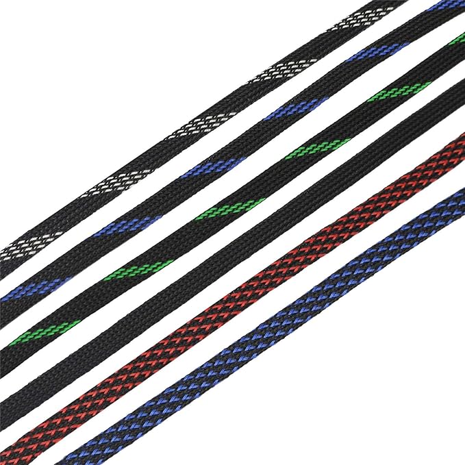 30ft PET Expandable Sleeving Wire Cable Sleeve (2/3", Black)