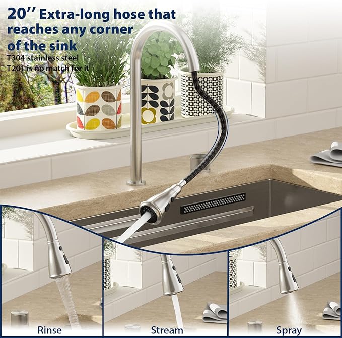 Lordear 33" Undermount Waterfall kitchen Sink - Undermount Kitchen Sink Stainless Steel16 Gauge Single Bowl Ledge Workstation Handmade Under Counter Smart Kitchen Sink 33 Inch