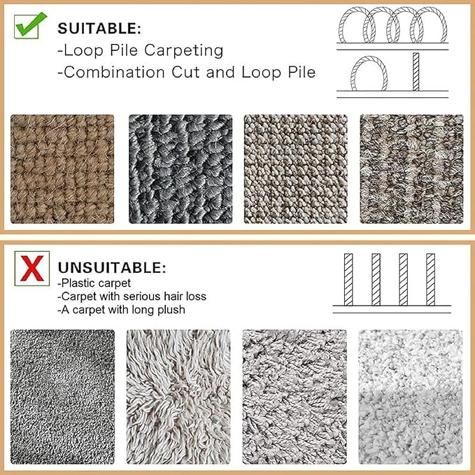 WILLBOND Carpet Cord Cover Cable Grip Floor Cover Cable Protector Management Only for Commercial Office Carpet(Black,39.37 ft)