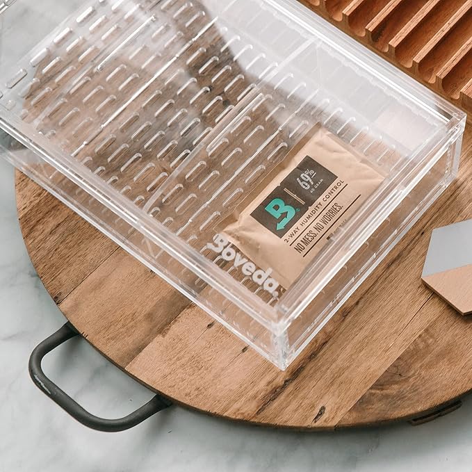 Boveda 69% Two-Way Humidity Control Packs For Plastic, Wood Humidifier Boxes & Resealable bags – Size 60 – 12 Pack – Moisture Absorbers – Humidifier Packs – Individually Wrapped Hydration Packets