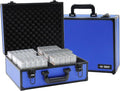 Graded Card Storage Box; Durable Sports, PSA Card Storage Case- Trading Card Storage Box - PSA Slab Case For Top Loaders (BLUE, 16.5x13.3x6.9 inches)