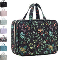 Everfun Hanging Travel Toiletry Bag for Women Traveling With Leakproof Compartment Makeup Cosmetic Organizer Dopp Kit Travel Accessories Essentials Must Have