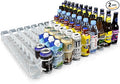 Display Technologies Visi-Slide Fridge Drink Organizer, Soda Can Organizer, Gravity Fed Glide for Angled Shelves for Coolers, Commercial Refrigerators, and Cold Vaults (2-Pack)